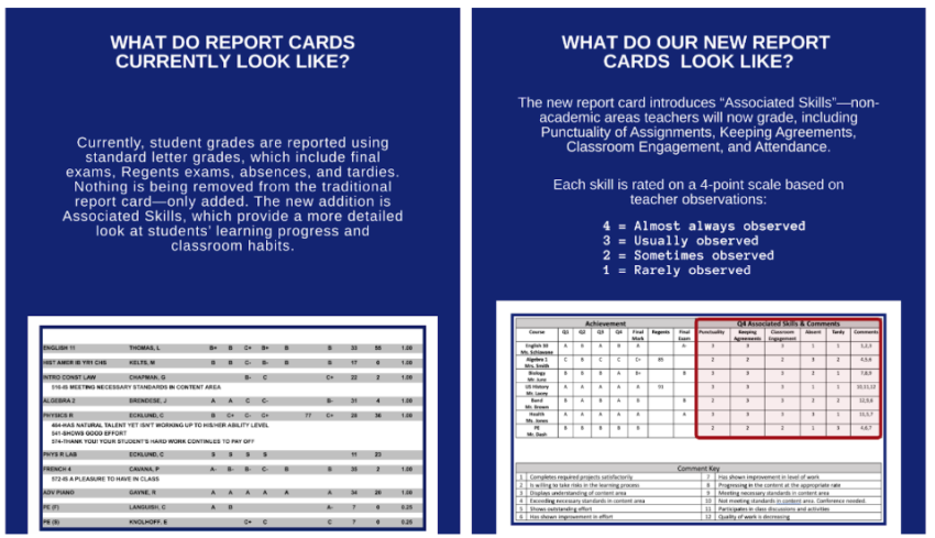 Why does my report card look different?